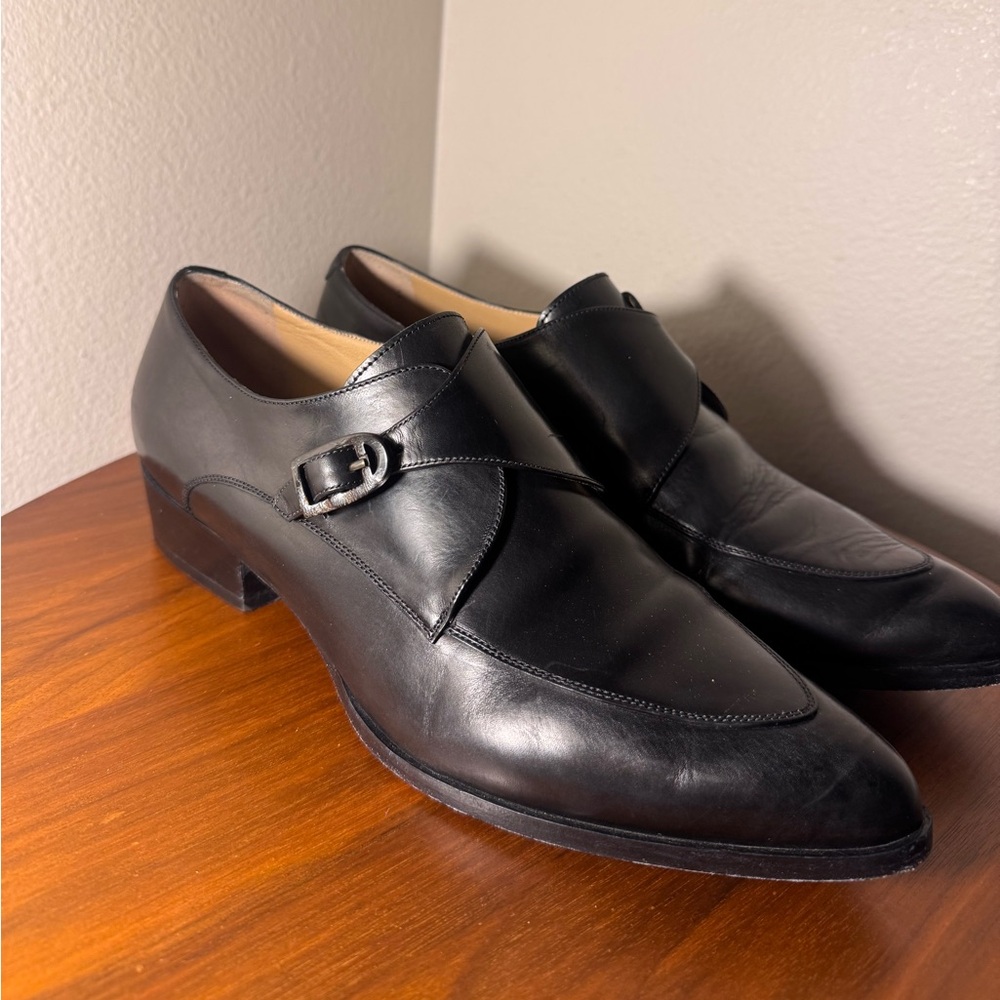 Sartore Paris Black Leather Shoes Size 40